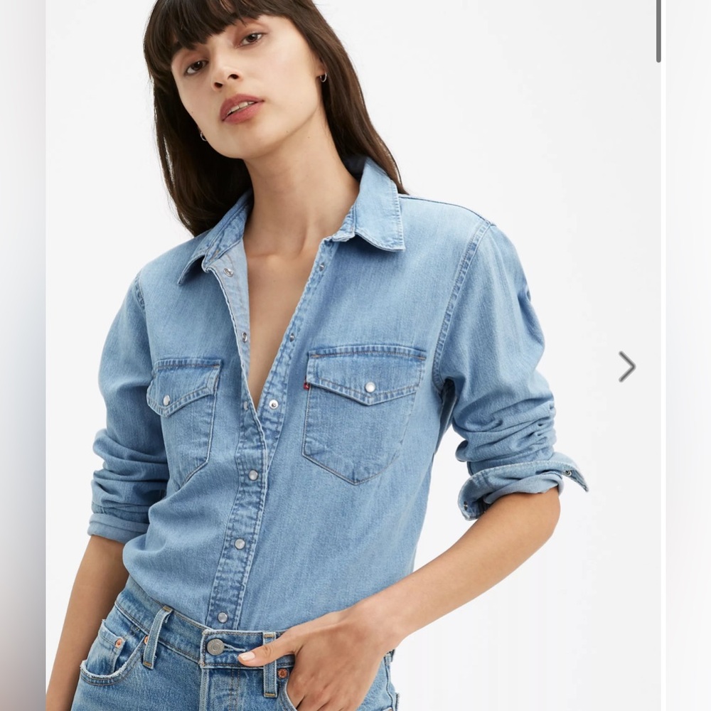 Levi’s Essential Western Denim Shirt - Cool Out - Size XL